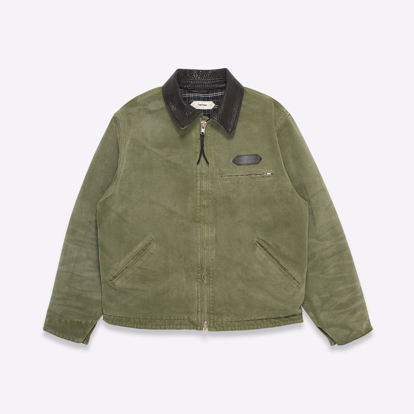 Workwear jacket in sunfaded green