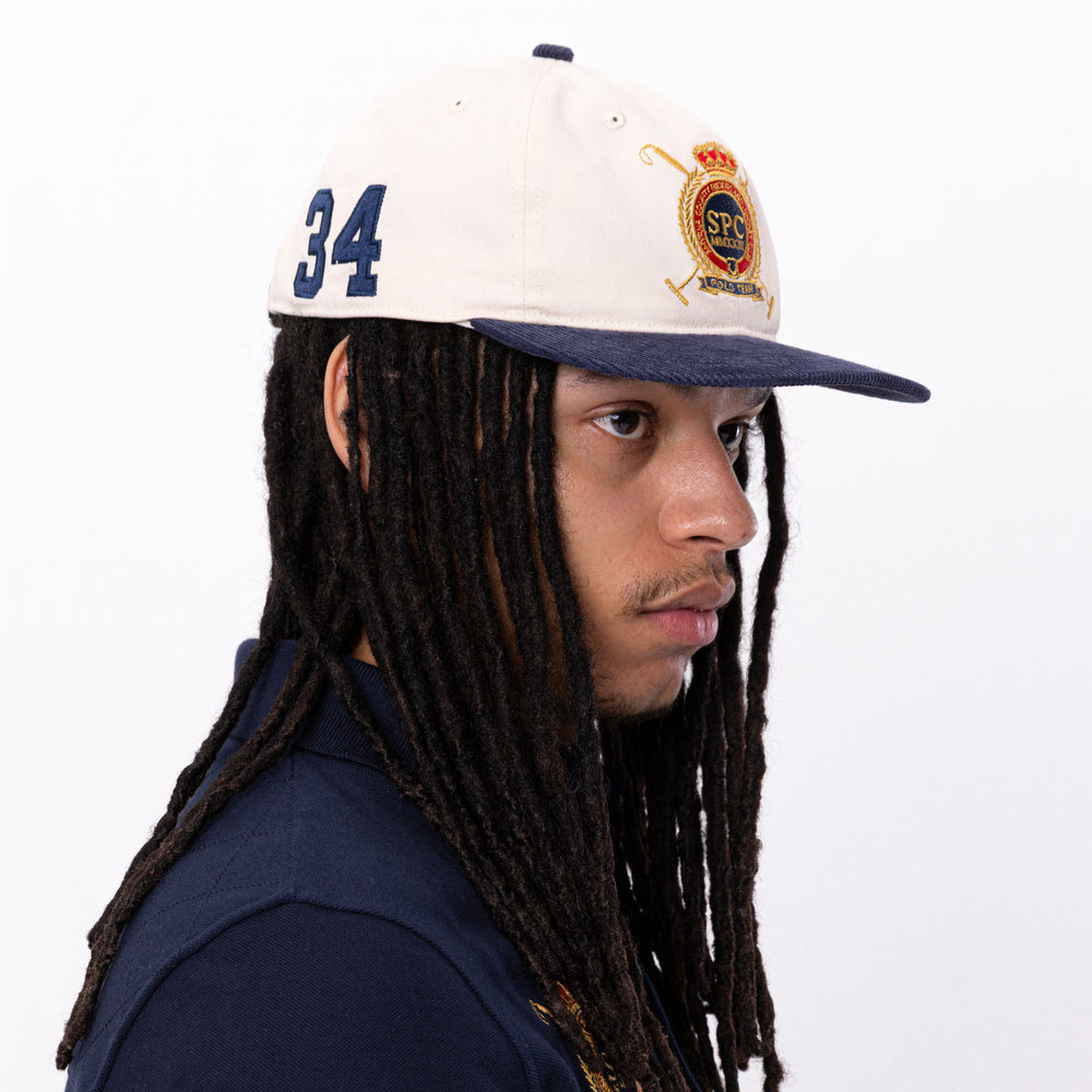 Polo Baseball Cap in two-tone corduroy