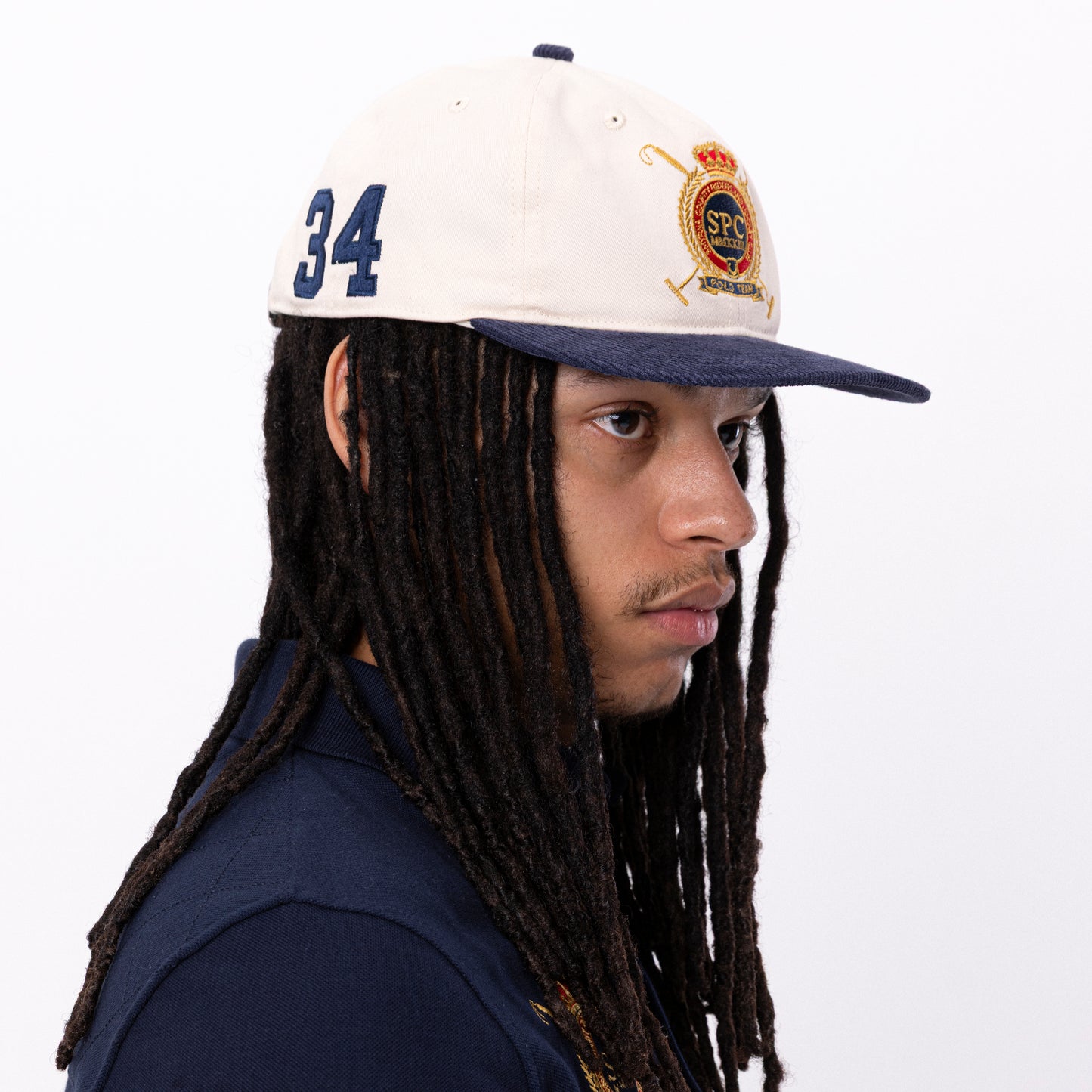 Polo Baseball Cap in two-tone corduroy