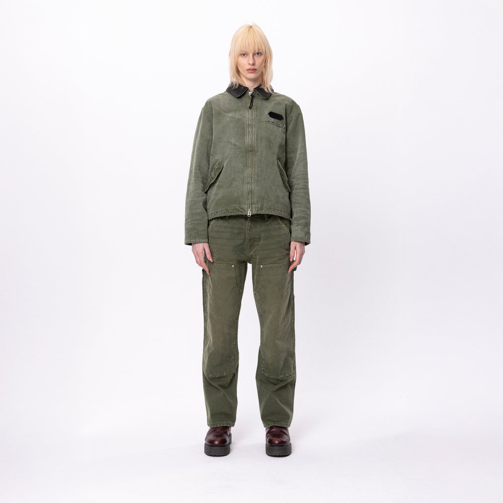 Workwear jacket in sunfaded green