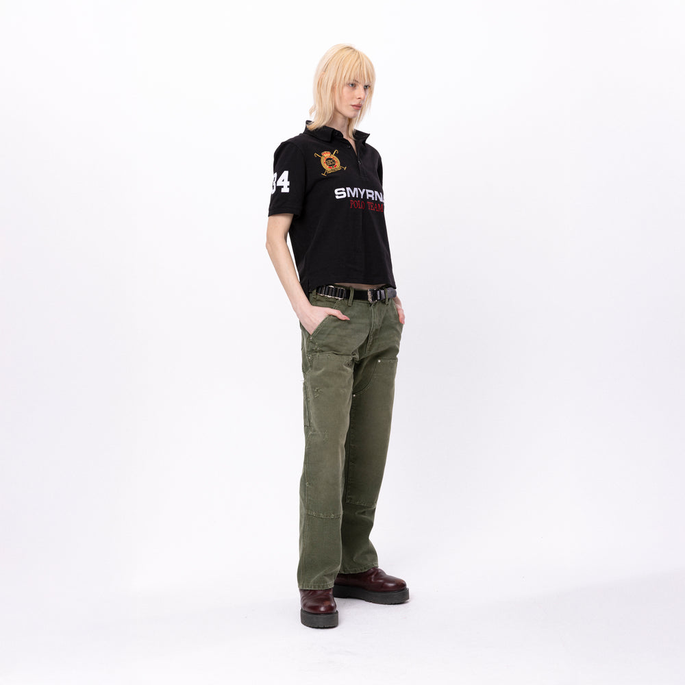 Team Polo shirt in black/navy