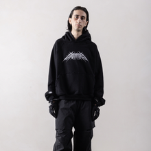 Charger l&#39;image dans la galerie, Metal hoodie in black
