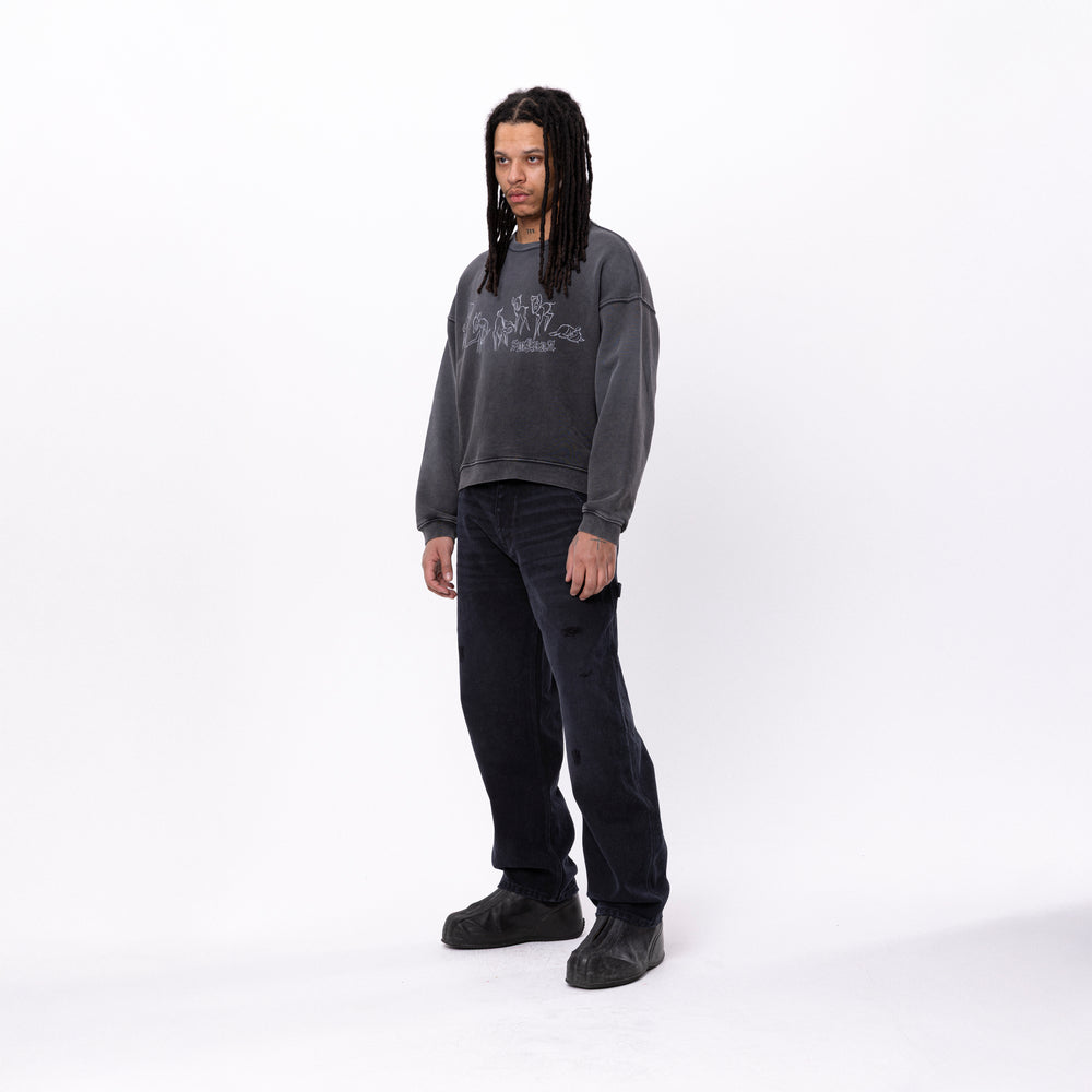 Bambina crewneck in sunfade black