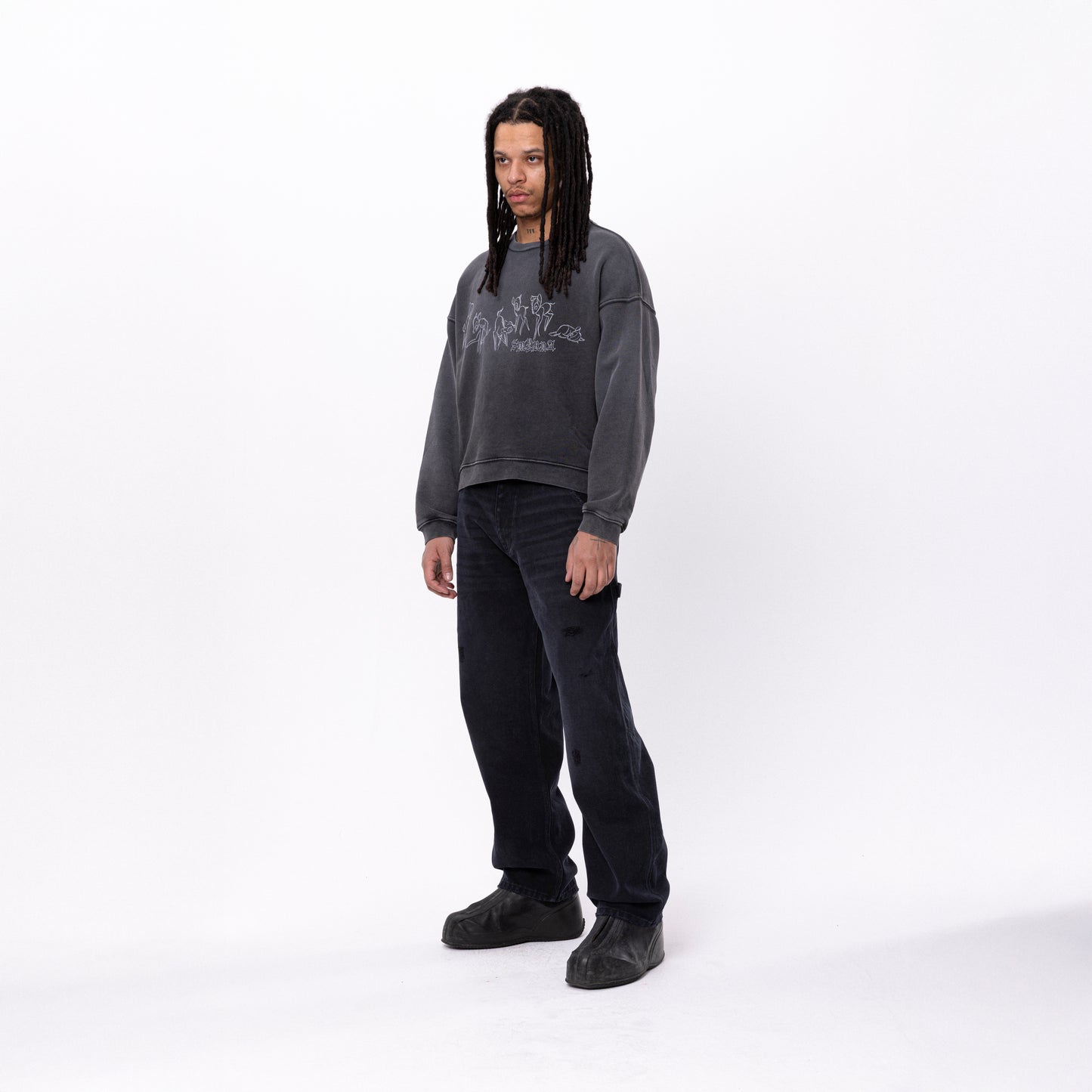 Bambina crewneck in sunfade black