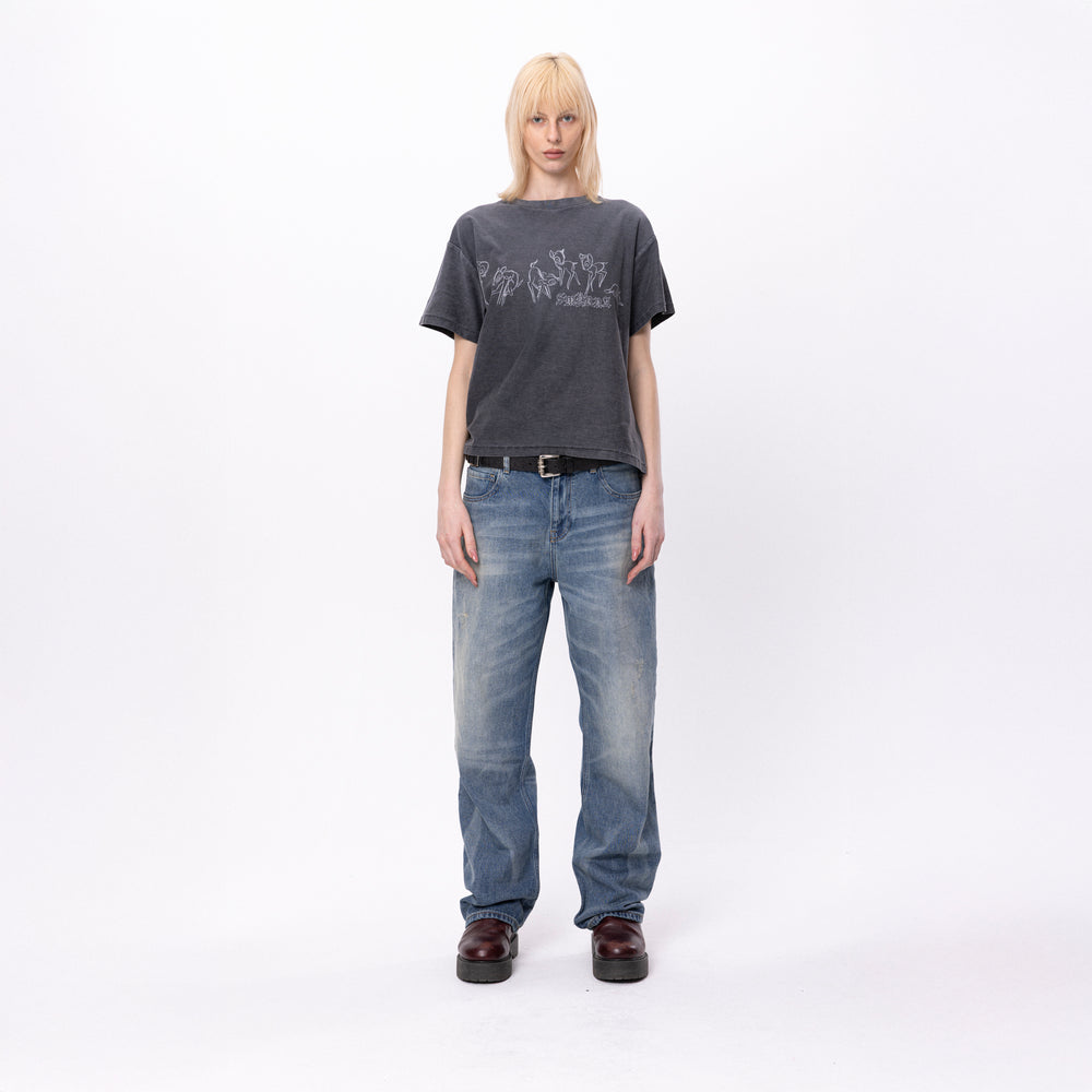 Bambina tee in Sunfade black