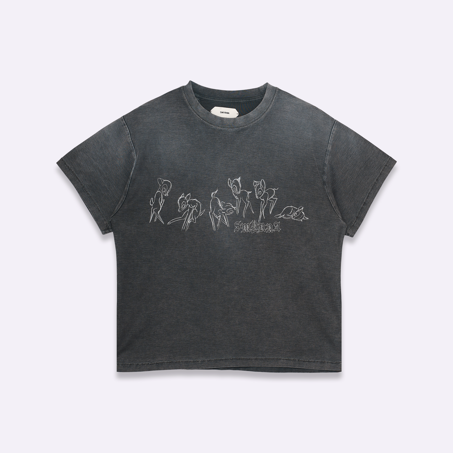 Bambina tee in Sunfade black