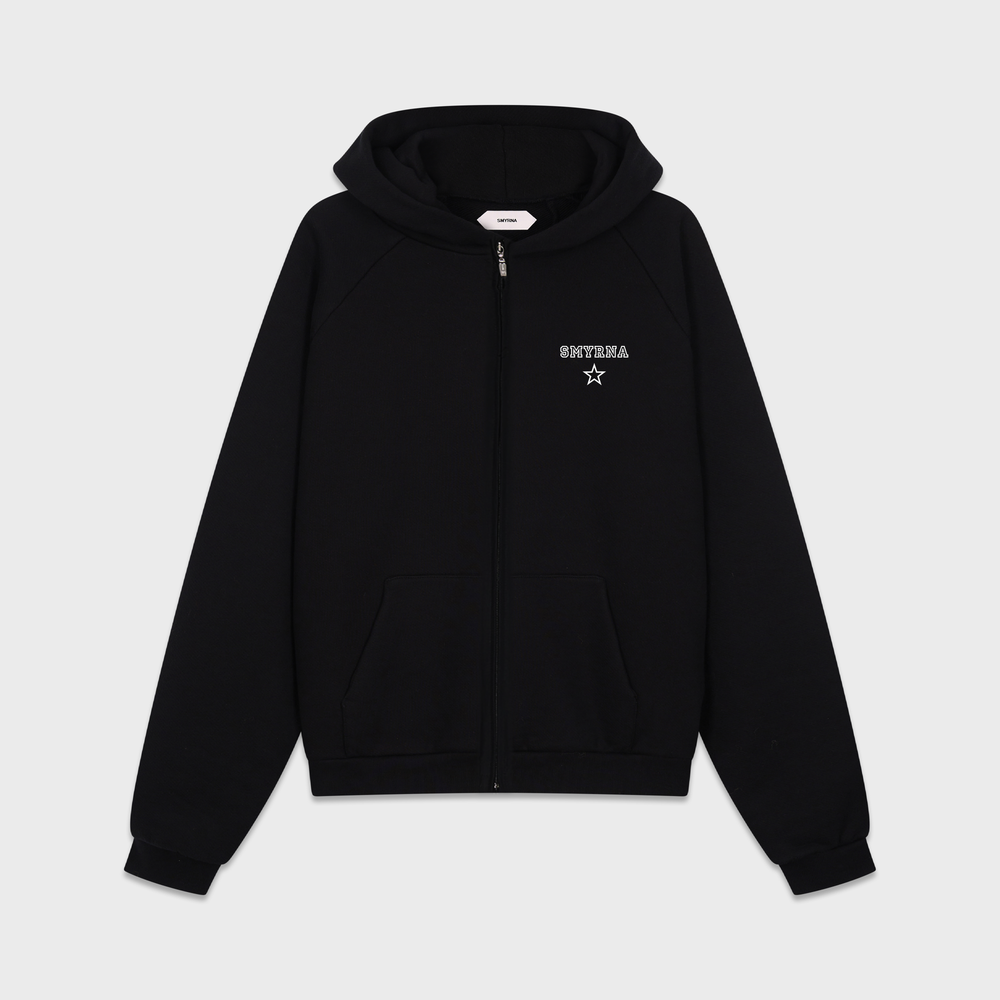 Bébé Zip Hoodie in Black