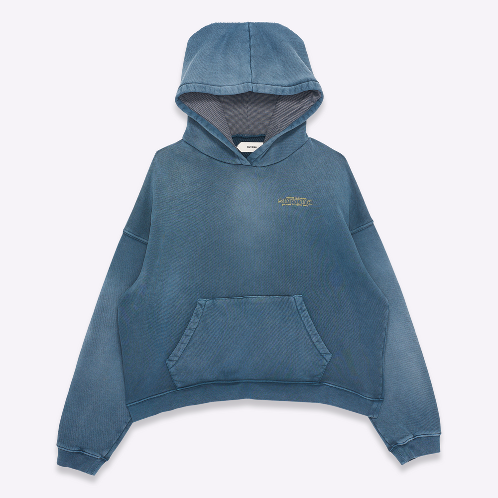 Trademark hoodie in washed blue