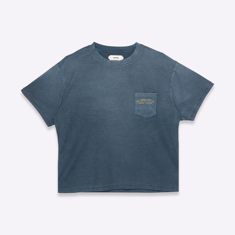 Trademark tee in Sunfade blue