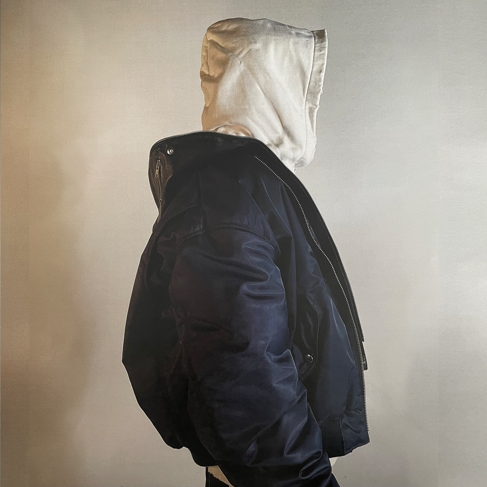 
                      
                        Balaclava Corps Bomber Jacket in Navy
                      
                    