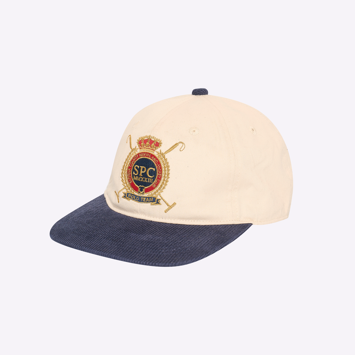 Polo Baseball Cap in two-tone corduroy