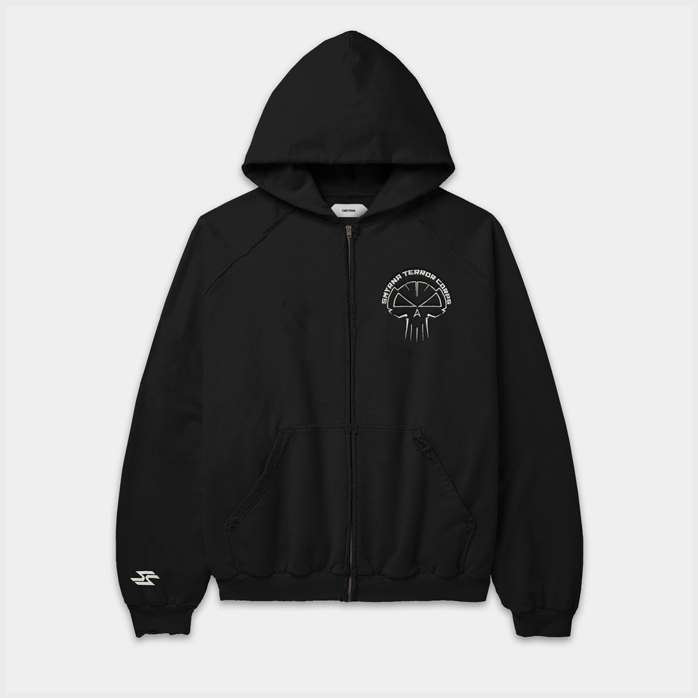 Corps Zip Hoodie in Black