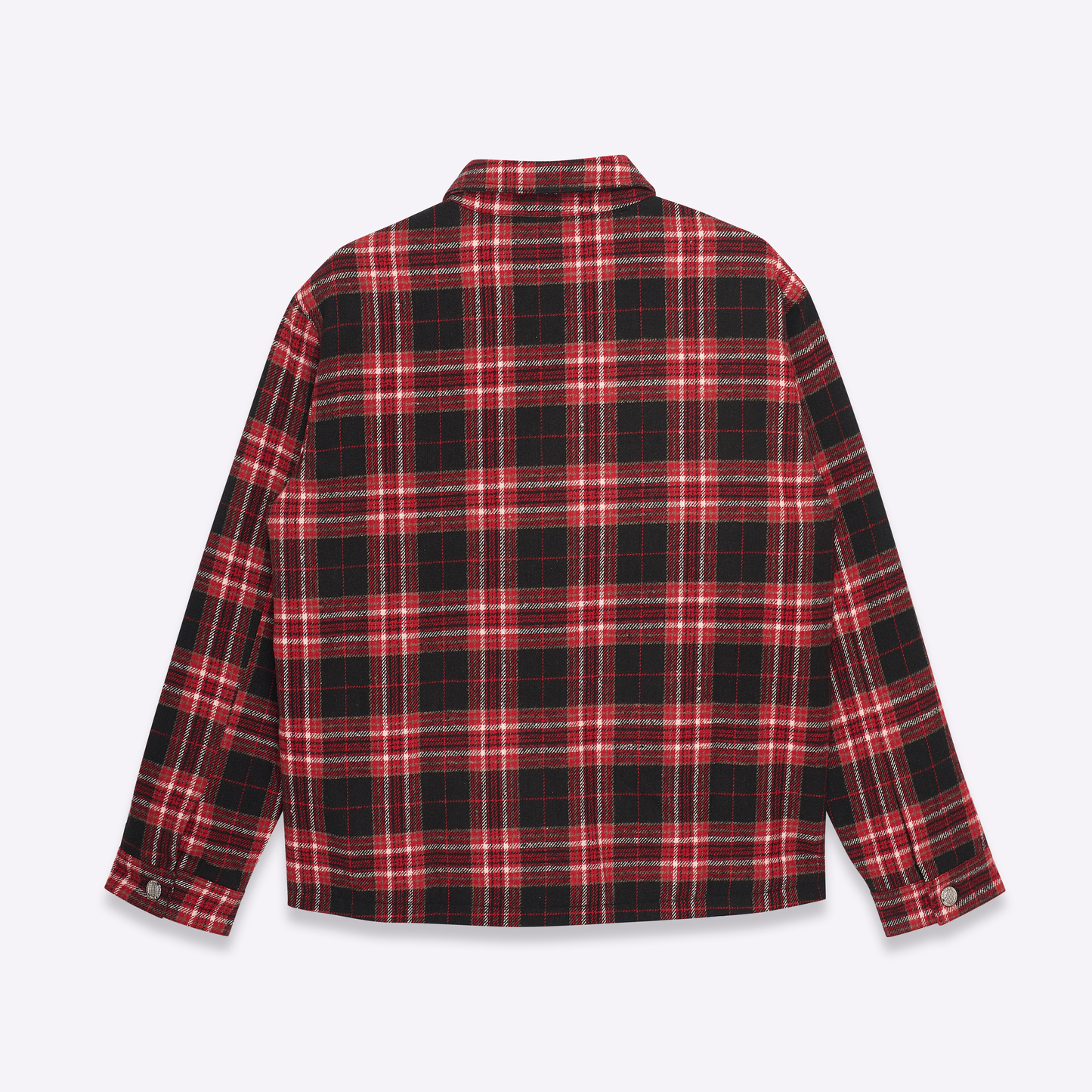 Plaid rabbit fur flannel in red