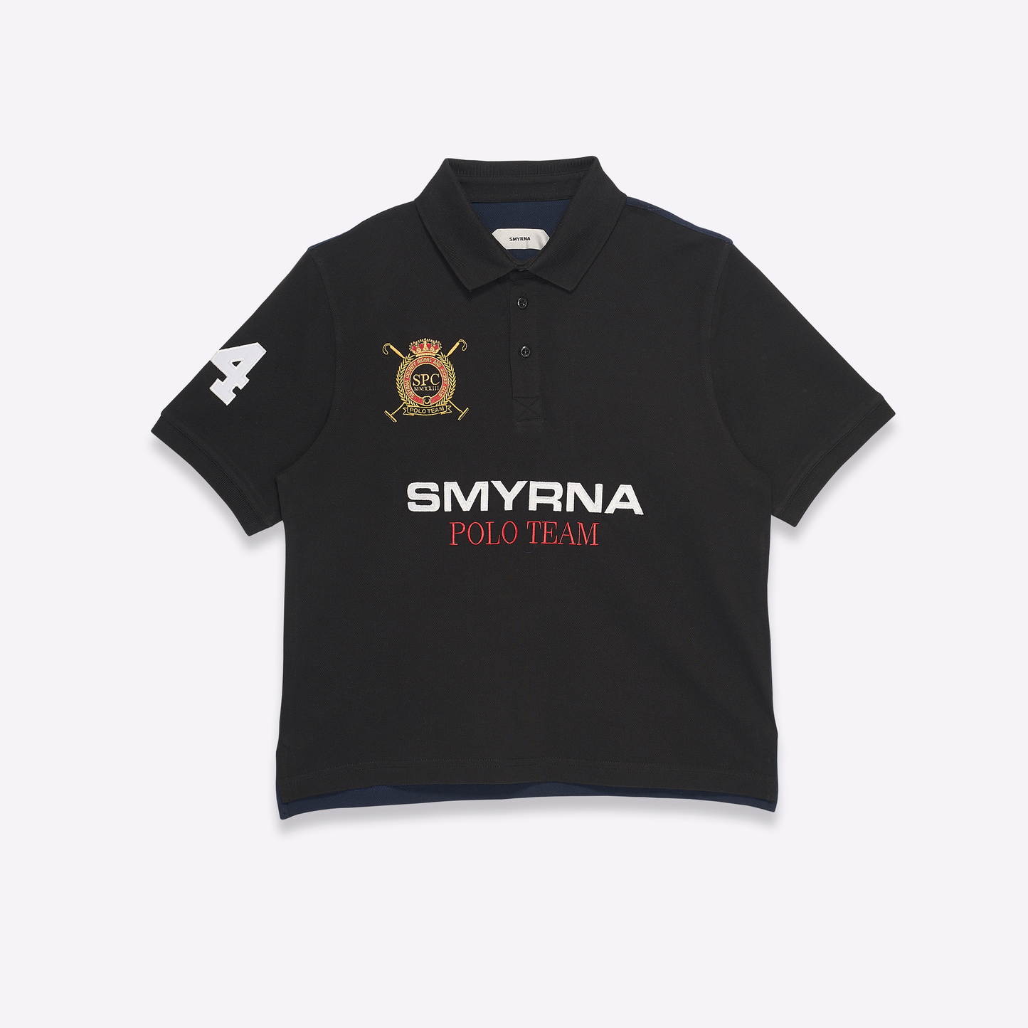 Team Polo shirt in black/navy