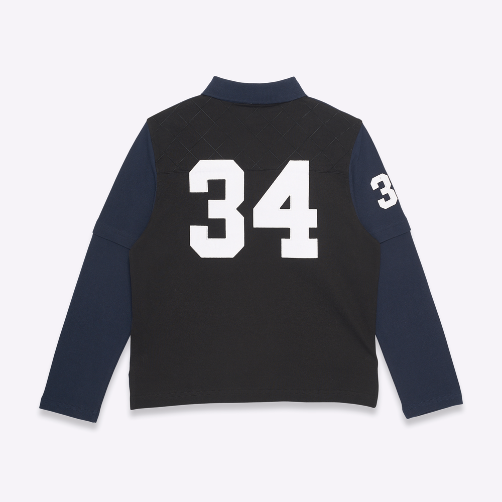
                      
                        Team Polo shirt longsleeve in navy/black
                      
                    