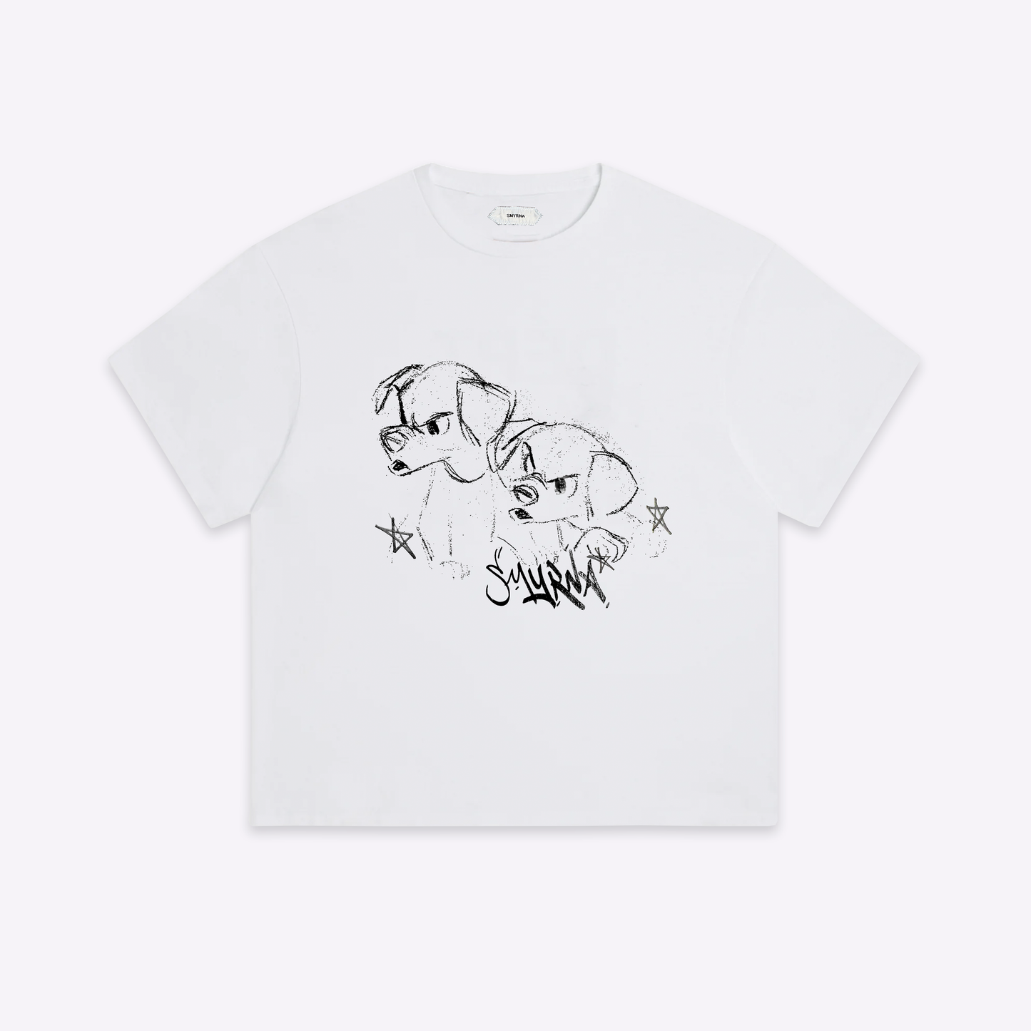 Puppies tee in White