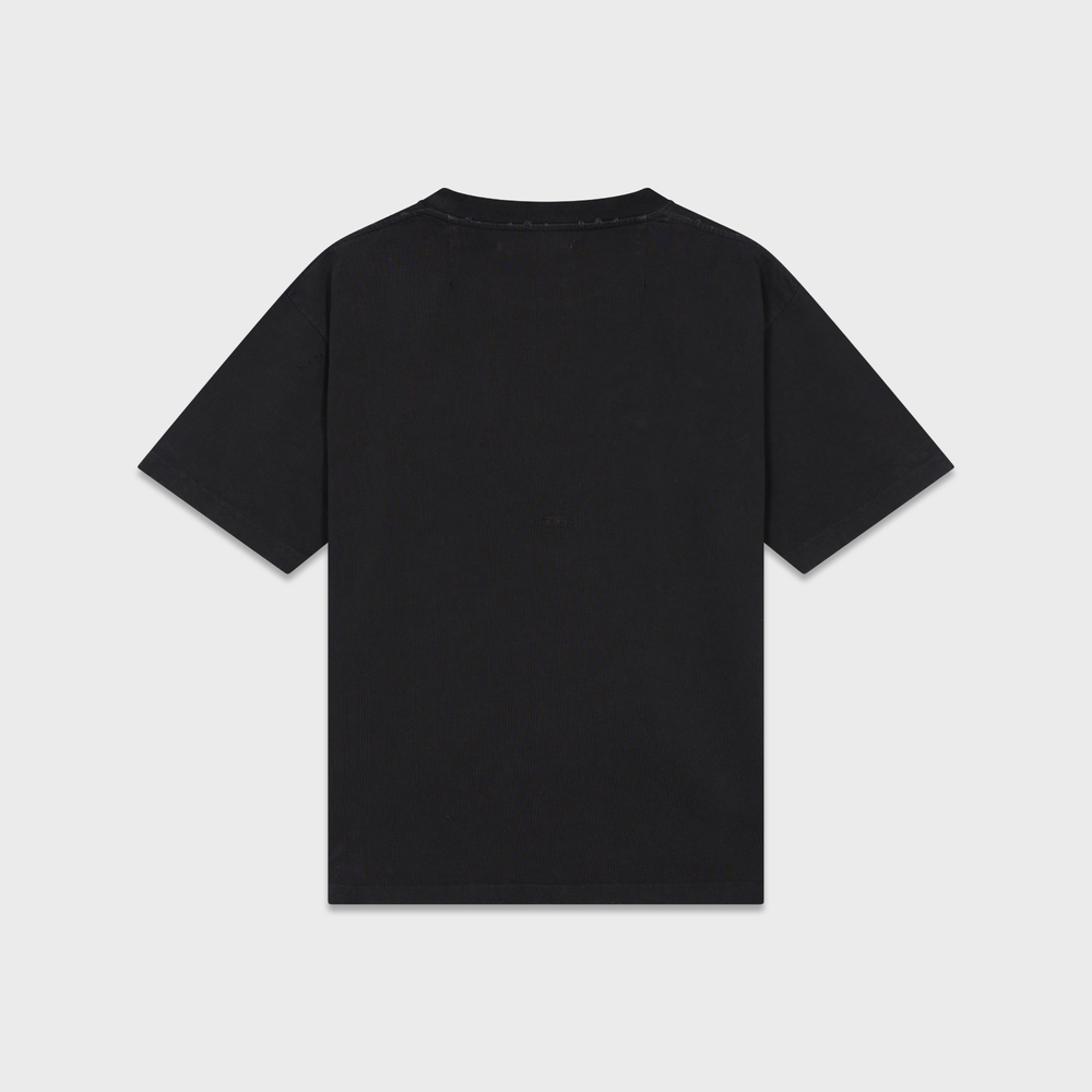 Smyrna Skateboards t-shirt in washed black