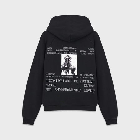 Smynphomaniac hoodie in washed black