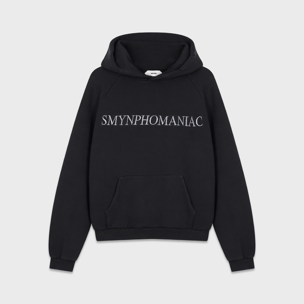 Smynphomaniac hoodie in washed black