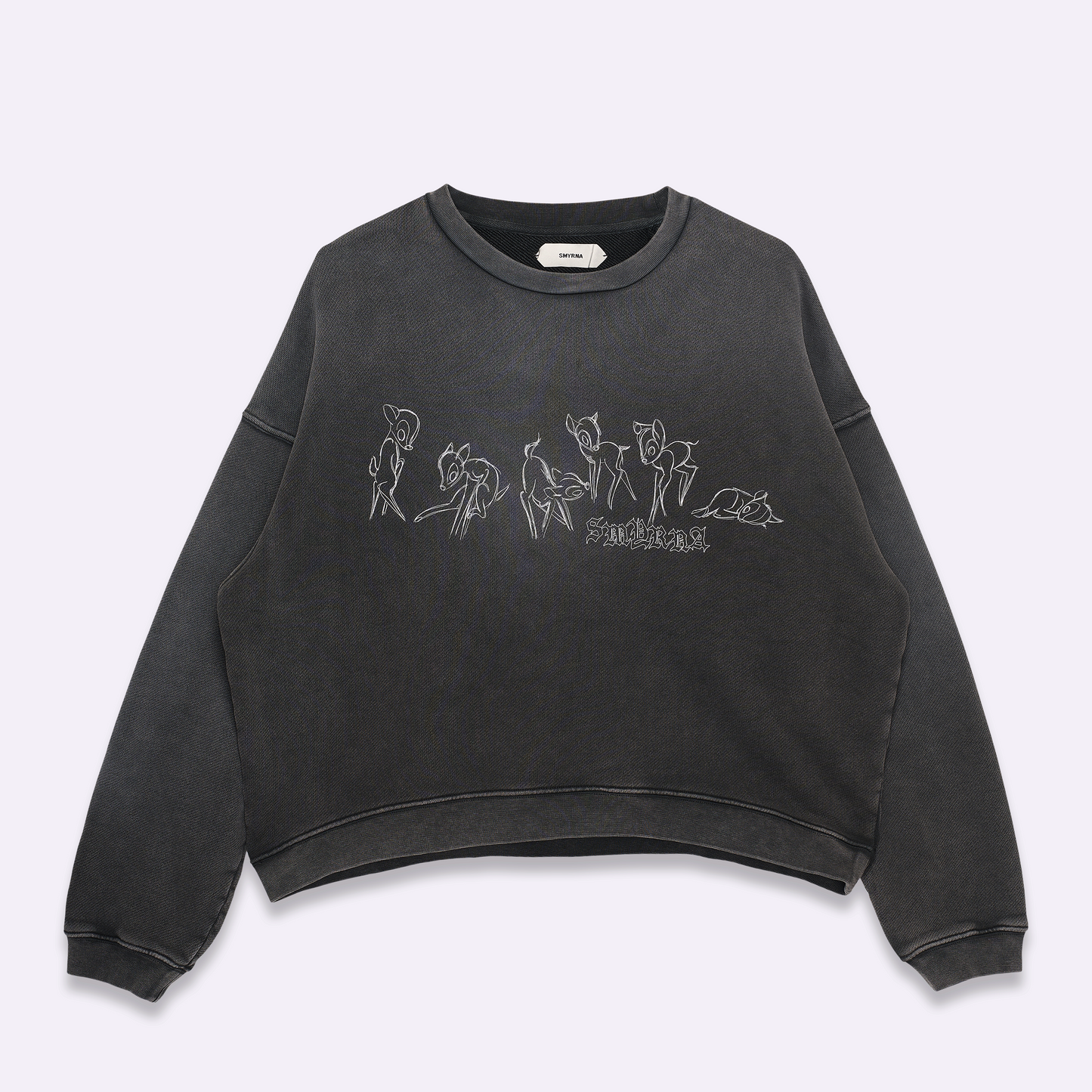 Bambina crewneck in sunfade black