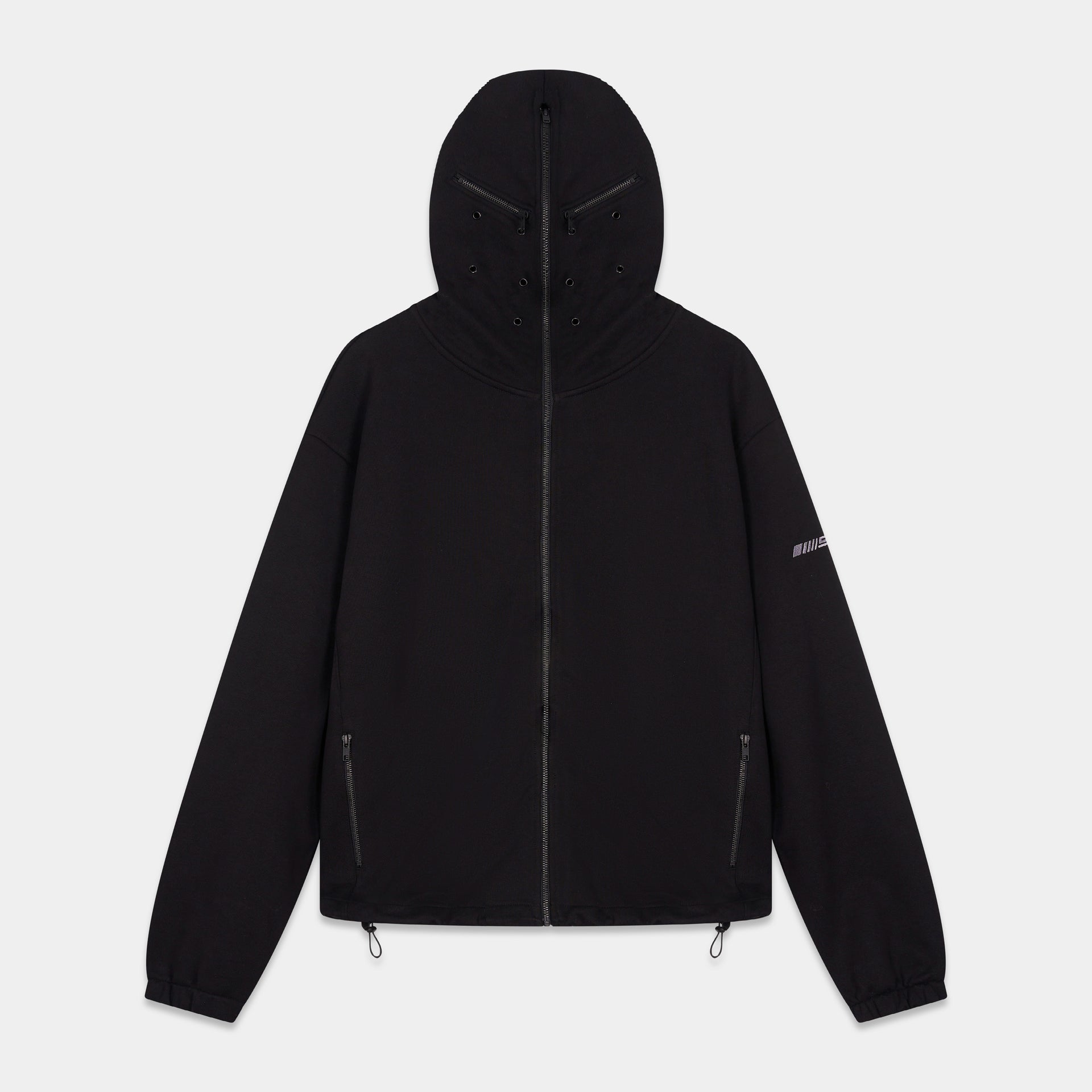 Balaclava zip hoodie in black - Hoodie - SMYRNA