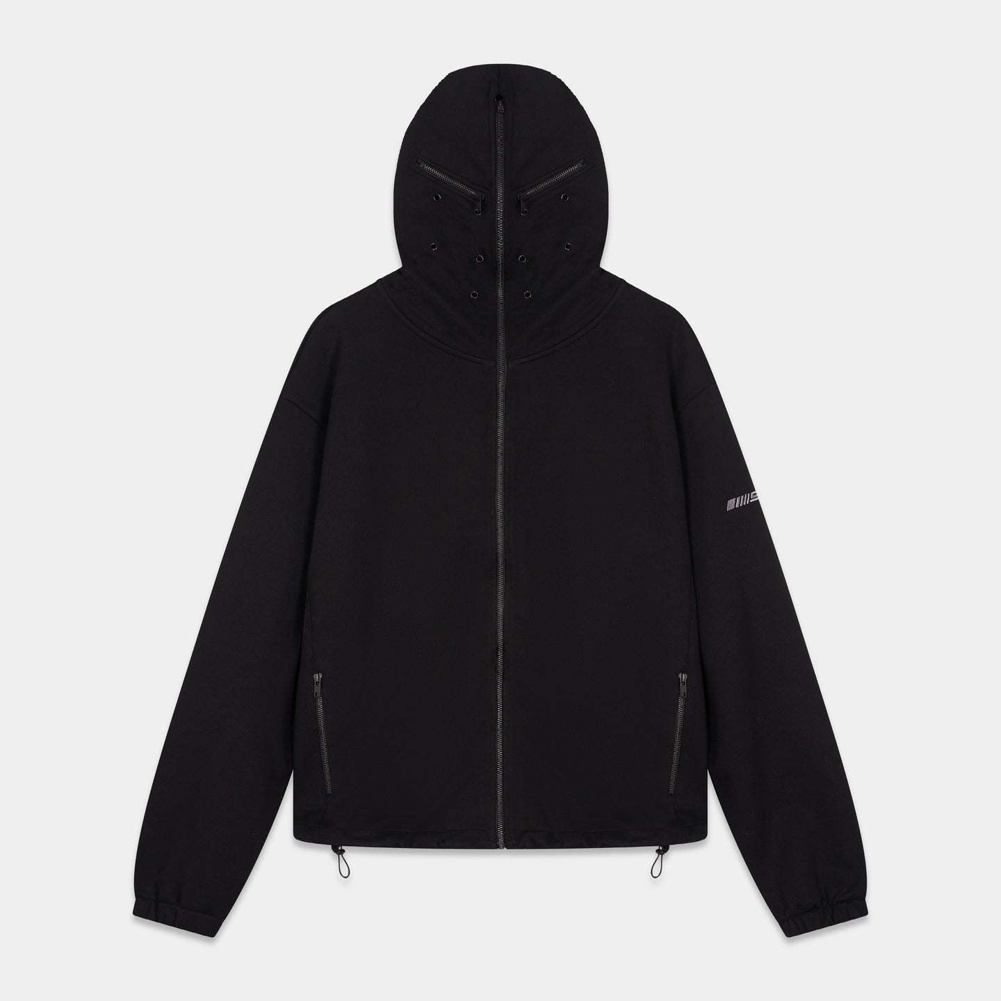 SMYRNABalaclava zip hoodie in black - Hoodie