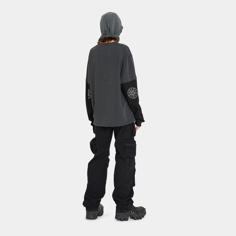 
                      
                        SMYRNATwo-color vital L/S t-shirt in washed black W - Longsleeve
                      
                    