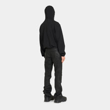 Charger l&#39;image dans la galerie, SMYRNABalaclava zip hoodie in black - Hoodie
