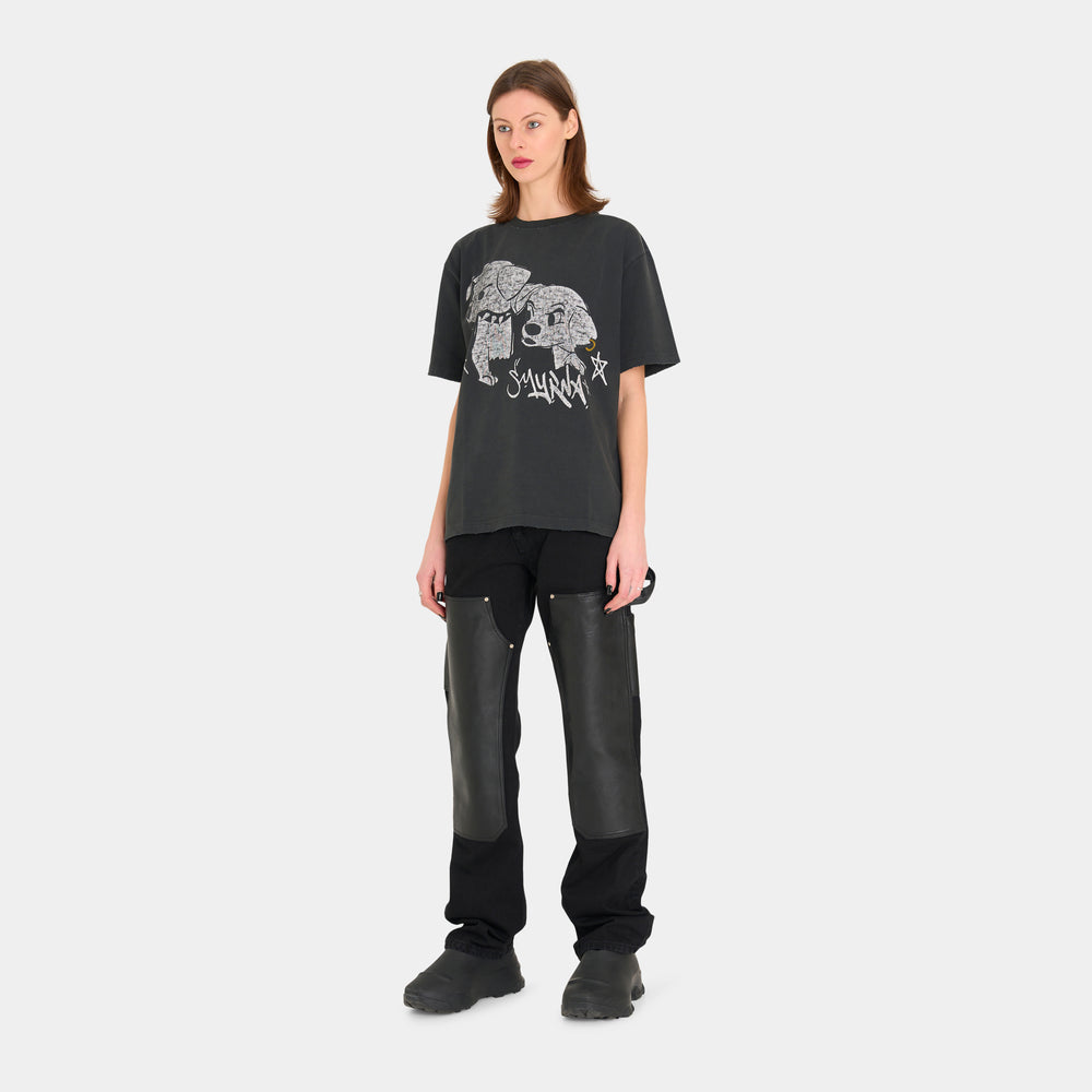 SMYRNAGoth puppies t-shirt in washed black - T-shirt