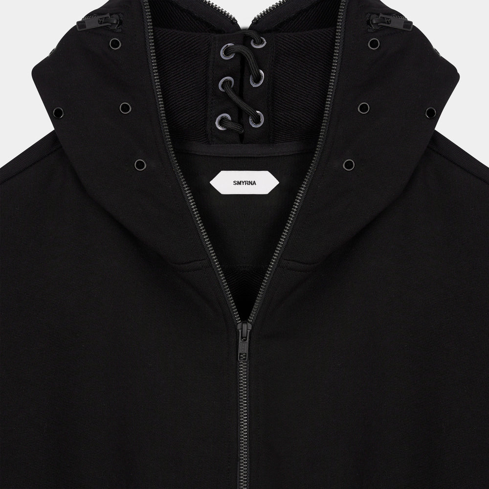 
                      
                        SMYRNABalaclava zip hoodie in black - Hoodie
                      
                    