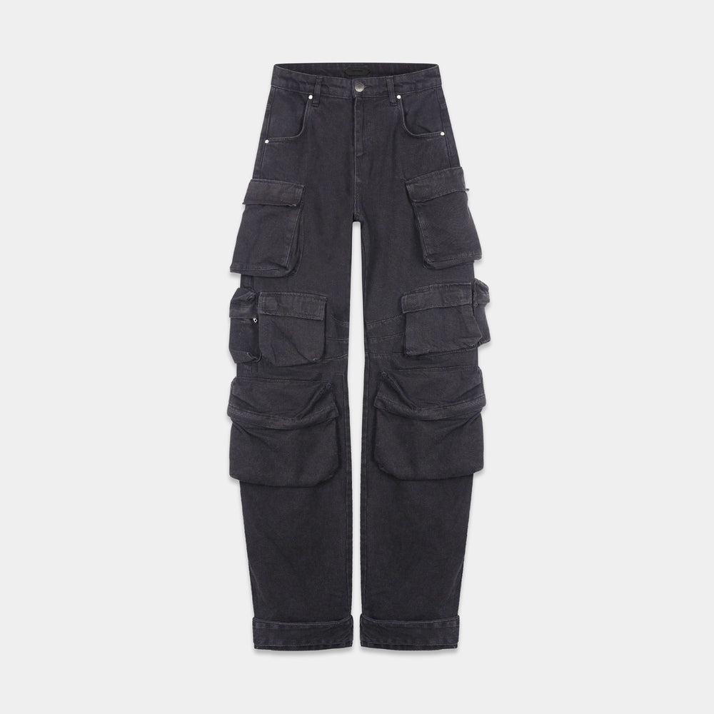 
                      
                        SMYRNAMulti pocket wide cargo pants in black - Jeans
                      
                    