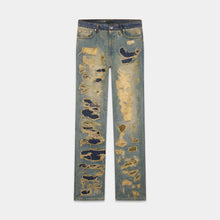 Charger l&#39;image dans la galerie, SMYRNADestroyed repair jeans in blue - Jeans

